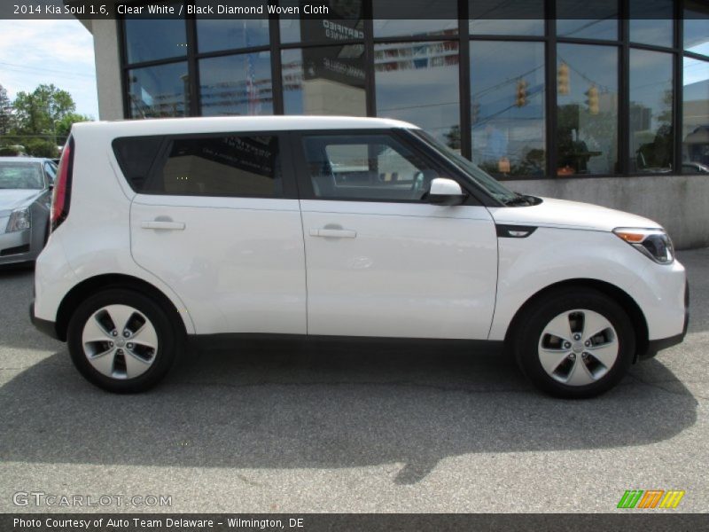 Clear White / Black Diamond Woven Cloth 2014 Kia Soul 1.6