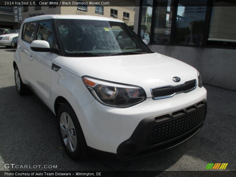 Clear White / Black Diamond Woven Cloth 2014 Kia Soul 1.6