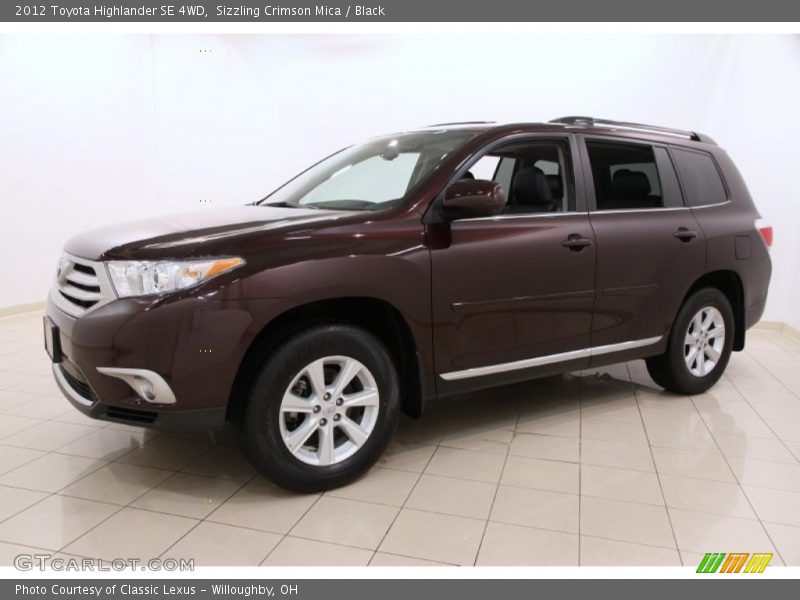 Sizzling Crimson Mica / Black 2012 Toyota Highlander SE 4WD
