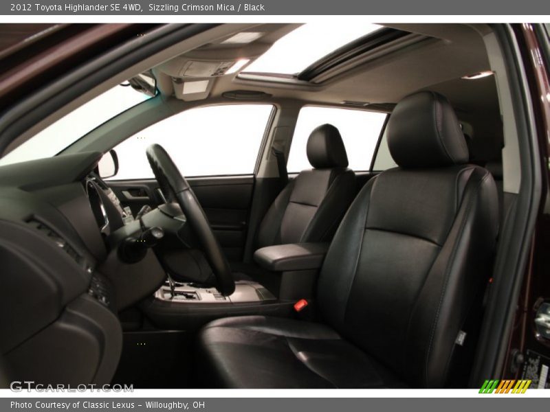 Sizzling Crimson Mica / Black 2012 Toyota Highlander SE 4WD