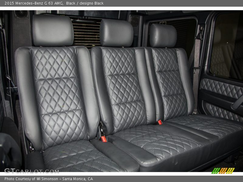 Rear Seat of 2015 G 63 AMG