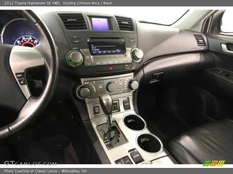 Sizzling Crimson Mica / Black 2012 Toyota Highlander SE 4WD