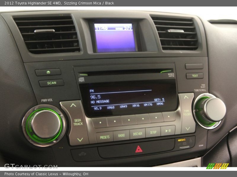 Sizzling Crimson Mica / Black 2012 Toyota Highlander SE 4WD