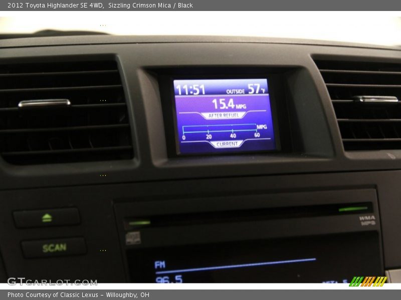 Sizzling Crimson Mica / Black 2012 Toyota Highlander SE 4WD