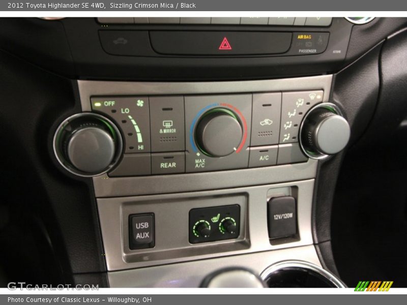 Sizzling Crimson Mica / Black 2012 Toyota Highlander SE 4WD