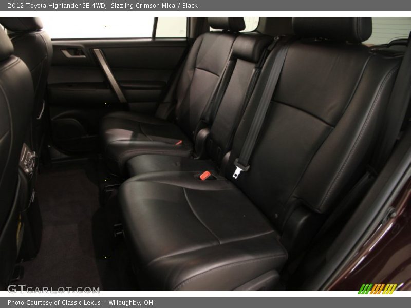 Sizzling Crimson Mica / Black 2012 Toyota Highlander SE 4WD