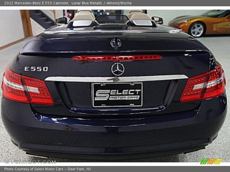 Lunar Blue Metallic / Almond/Mocha 2012 Mercedes-Benz E 550 Cabriolet