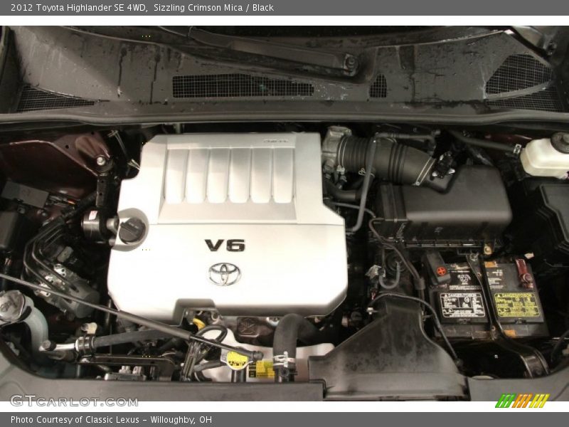 Sizzling Crimson Mica / Black 2012 Toyota Highlander SE 4WD