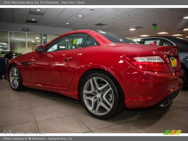 Mars Red / Black 2015 Mercedes-Benz SLK 350 Roadster