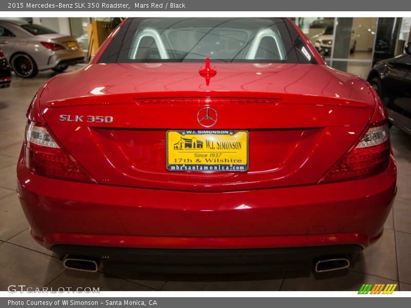 Mars Red / Black 2015 Mercedes-Benz SLK 350 Roadster