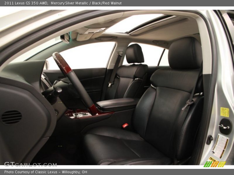 Mercury Silver Metallic / Black/Red Walnut 2011 Lexus GS 350 AWD