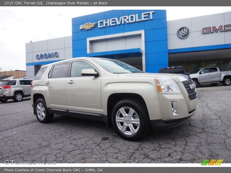 Champagne Silver Metallic / Jet Black 2015 GMC Terrain SLE