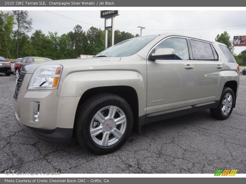Champagne Silver Metallic / Jet Black 2015 GMC Terrain SLE