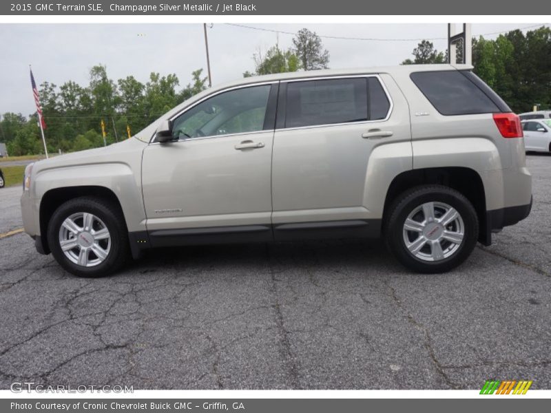 Champagne Silver Metallic / Jet Black 2015 GMC Terrain SLE
