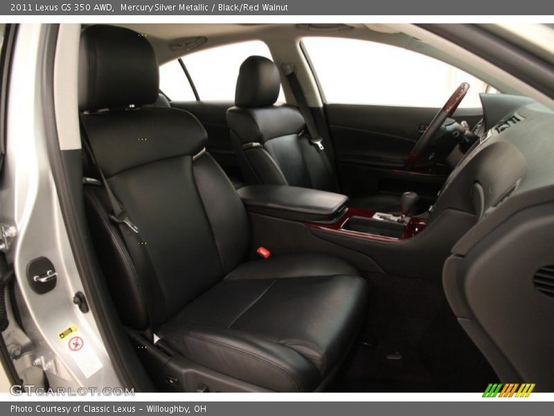 Mercury Silver Metallic / Black/Red Walnut 2011 Lexus GS 350 AWD