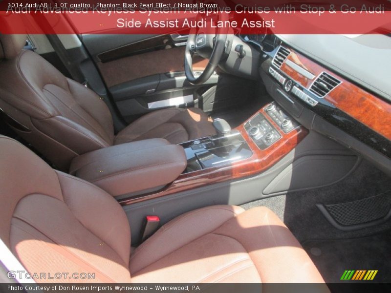 Phantom Black Pearl Effect / Nougat Brown 2014 Audi A8 L 3.0T quattro