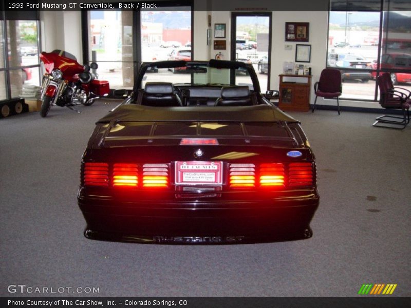 Black / Black 1993 Ford Mustang GT Convertible