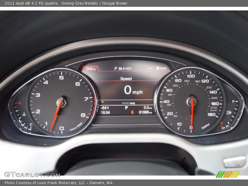 Oolong Grey Metallic / Nougat Brown 2011 Audi A8 4.2 FSI quattro