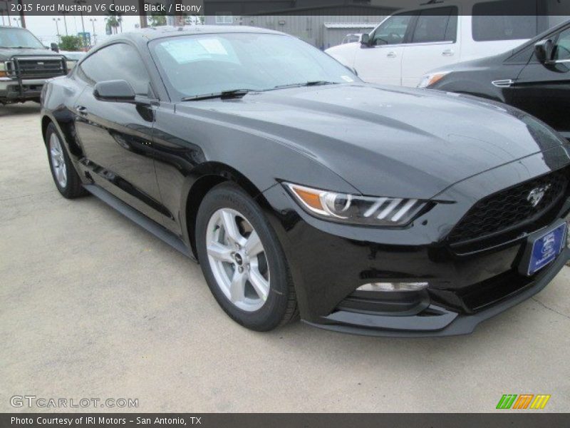 Black / Ebony 2015 Ford Mustang V6 Coupe