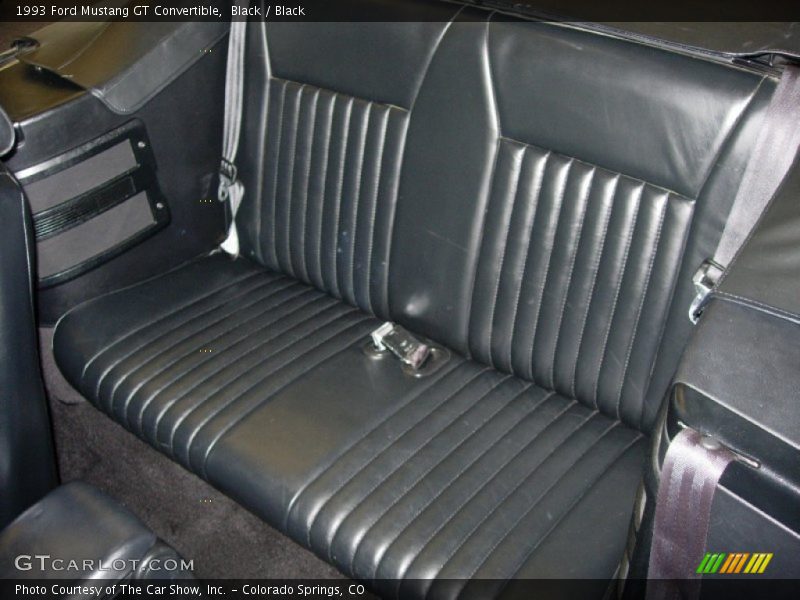 Rear Seat of 1993 Mustang GT Convertible