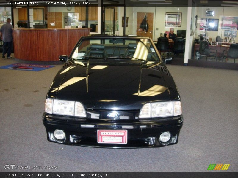 Black / Black 1993 Ford Mustang GT Convertible