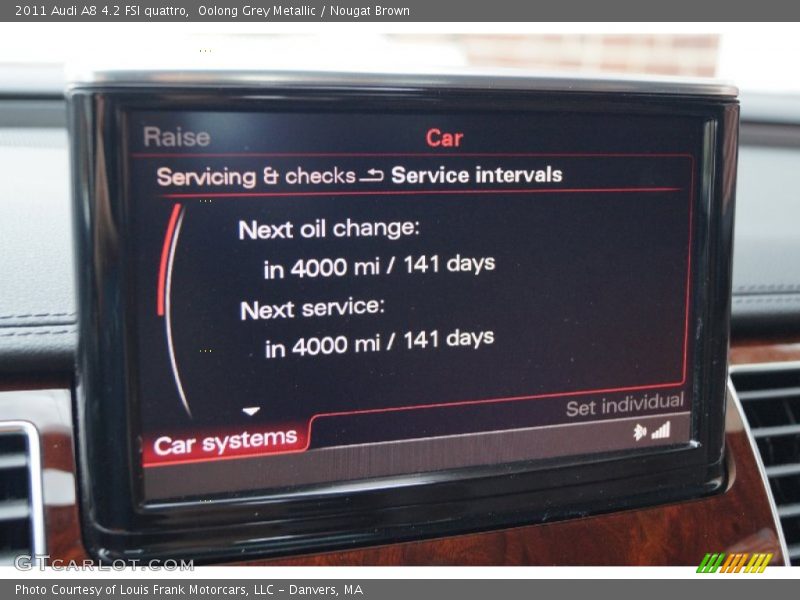 Oolong Grey Metallic / Nougat Brown 2011 Audi A8 4.2 FSI quattro