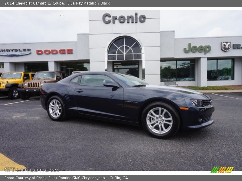 Blue Ray Metallic / Black 2014 Chevrolet Camaro LS Coupe