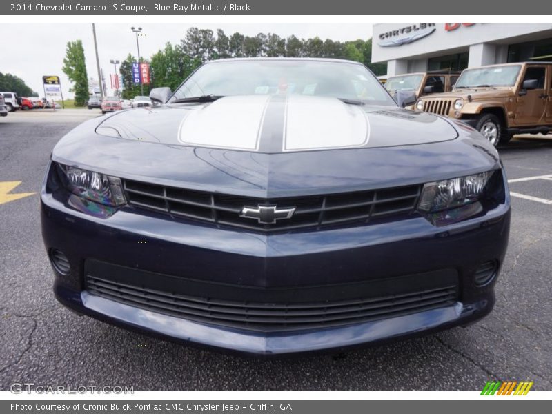 Blue Ray Metallic / Black 2014 Chevrolet Camaro LS Coupe