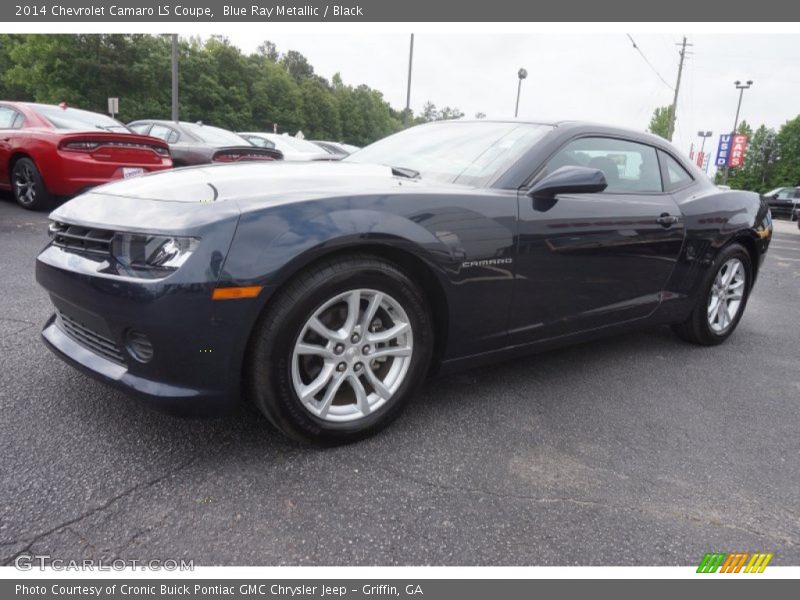Blue Ray Metallic / Black 2014 Chevrolet Camaro LS Coupe