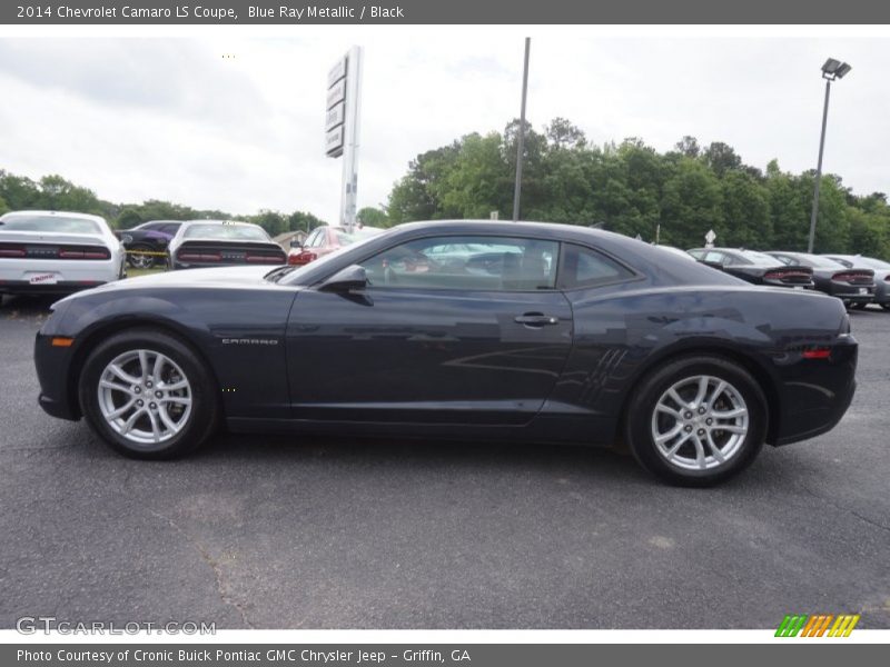 Blue Ray Metallic / Black 2014 Chevrolet Camaro LS Coupe