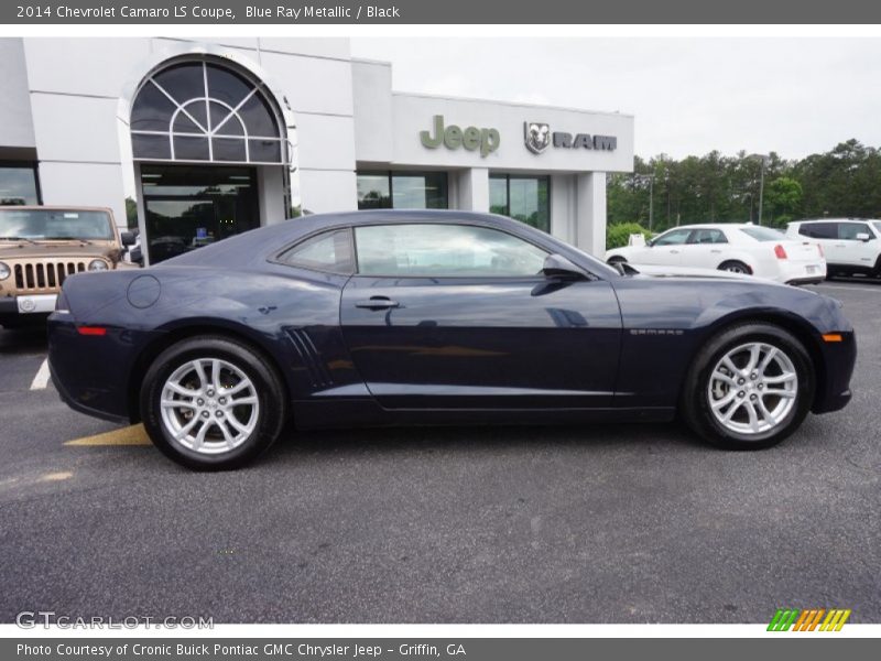 Blue Ray Metallic / Black 2014 Chevrolet Camaro LS Coupe