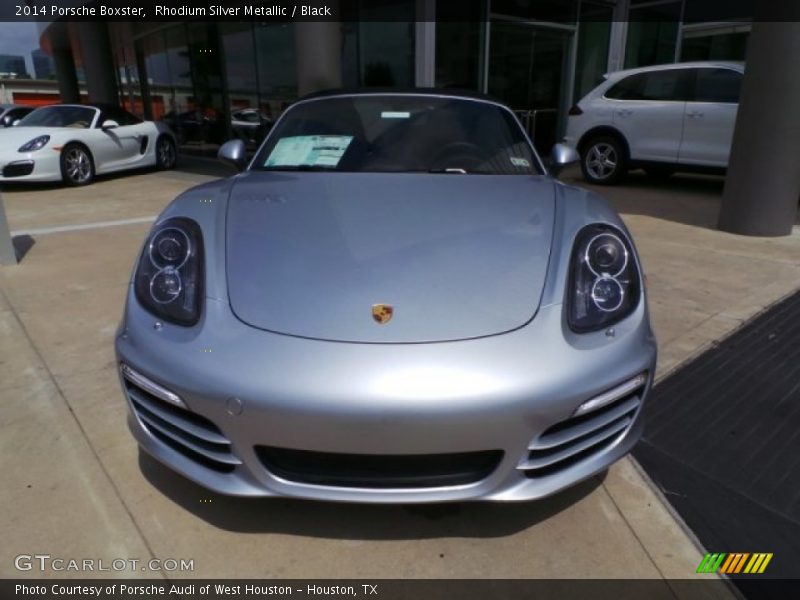 Rhodium Silver Metallic / Black 2014 Porsche Boxster