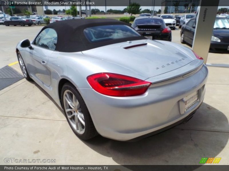 Rhodium Silver Metallic / Black 2014 Porsche Boxster