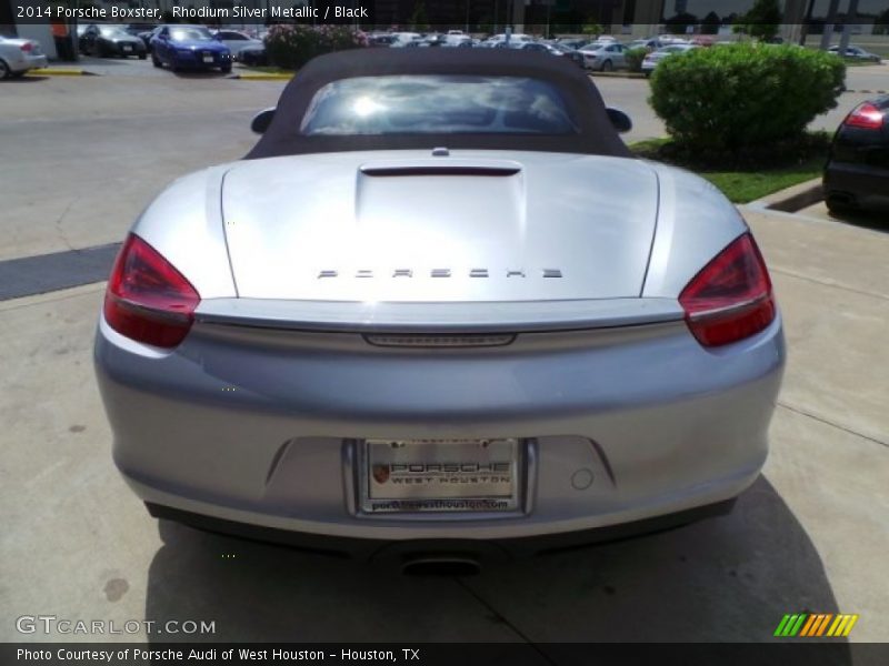 Rhodium Silver Metallic / Black 2014 Porsche Boxster
