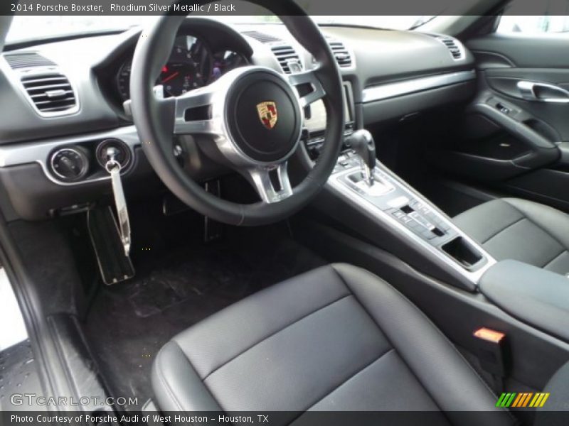 Rhodium Silver Metallic / Black 2014 Porsche Boxster