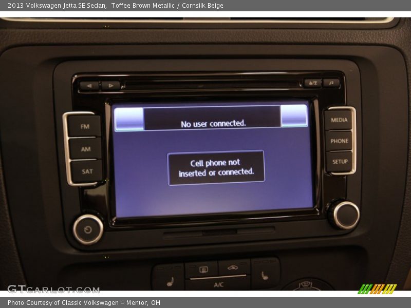 Toffee Brown Metallic / Cornsilk Beige 2013 Volkswagen Jetta SE Sedan