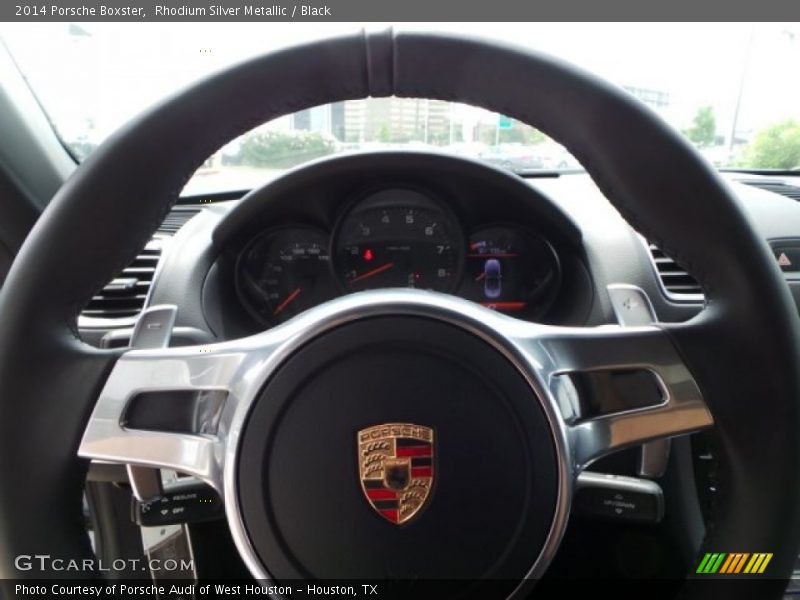 Rhodium Silver Metallic / Black 2014 Porsche Boxster