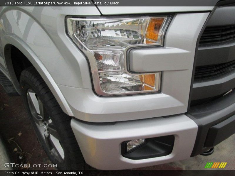 Ingot Silver Metallic / Black 2015 Ford F150 Lariat SuperCrew 4x4