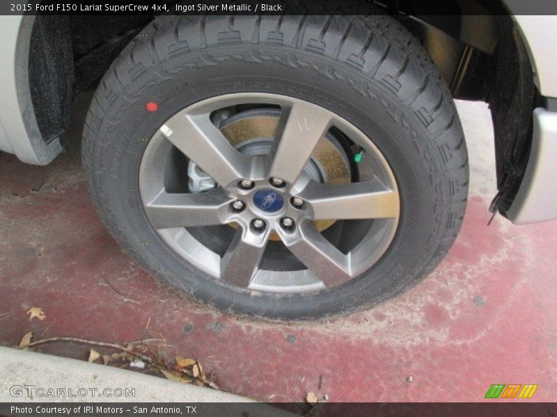 Ingot Silver Metallic / Black 2015 Ford F150 Lariat SuperCrew 4x4
