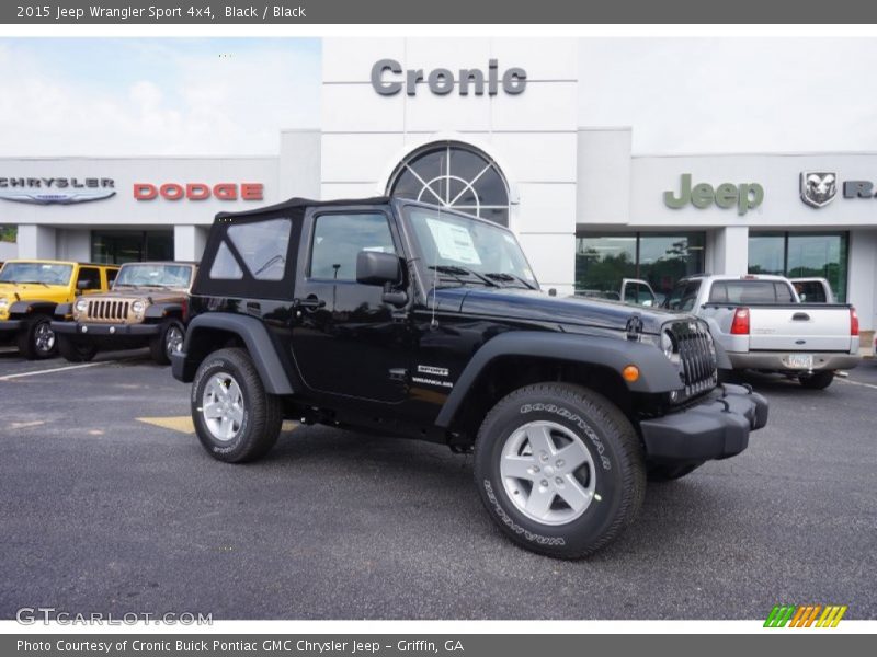 Black / Black 2015 Jeep Wrangler Sport 4x4
