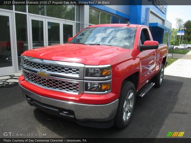 Victory Red / Jet Black 2015 Chevrolet Silverado 1500 LT Regular Cab 4x4