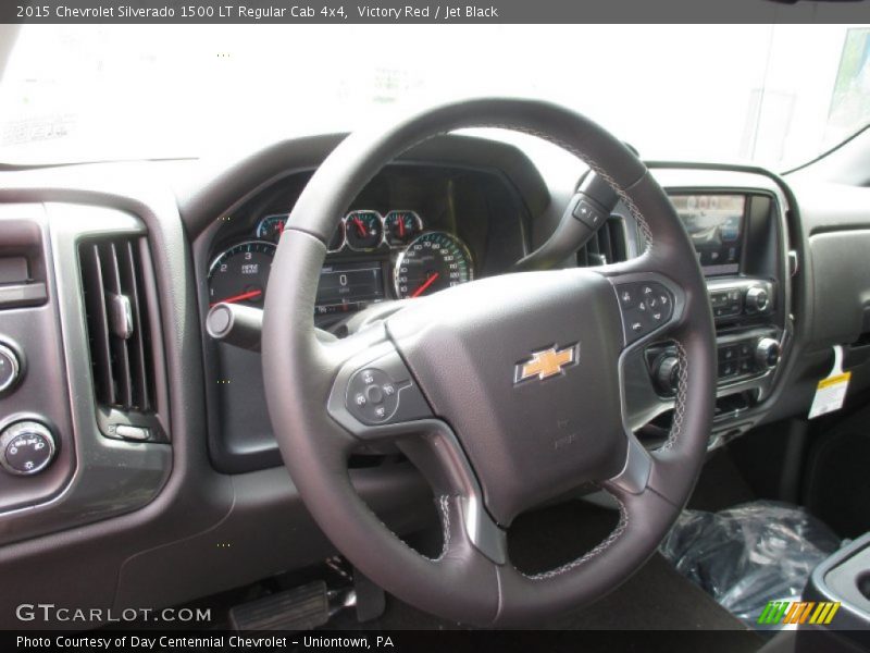 Victory Red / Jet Black 2015 Chevrolet Silverado 1500 LT Regular Cab 4x4