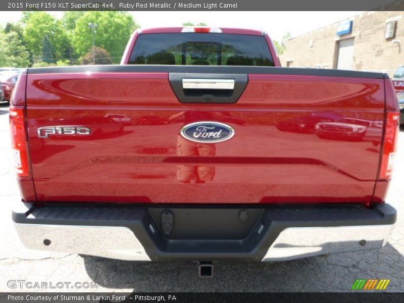 Ruby Red Metallic / Medium Light Camel 2015 Ford F150 XLT SuperCab 4x4