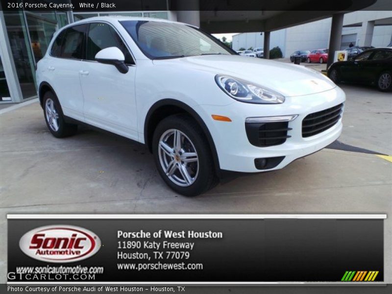 White / Black 2016 Porsche Cayenne