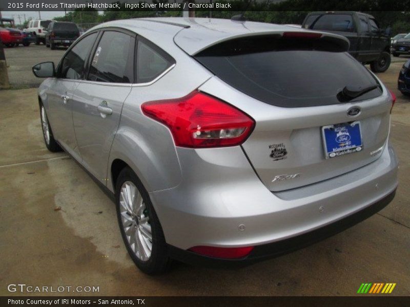 Ingot Silver Metallic / Charcoal Black 2015 Ford Focus Titanium Hatchback