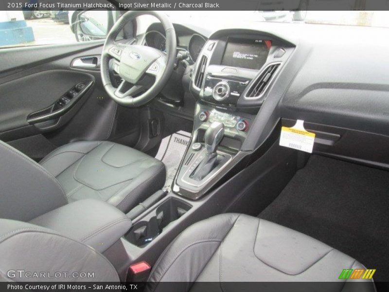 Ingot Silver Metallic / Charcoal Black 2015 Ford Focus Titanium Hatchback