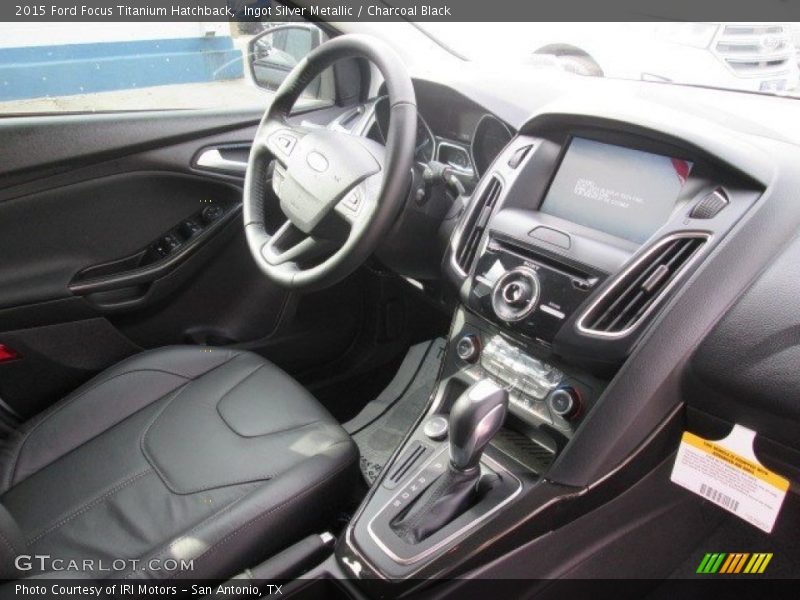 Ingot Silver Metallic / Charcoal Black 2015 Ford Focus Titanium Hatchback