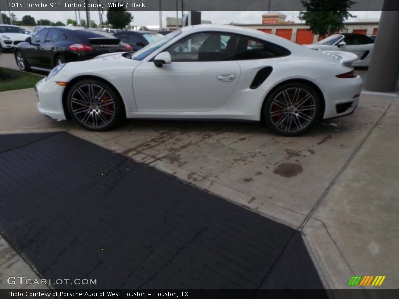 White / Black 2015 Porsche 911 Turbo Coupe