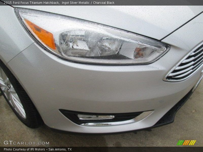 Ingot Silver Metallic / Charcoal Black 2015 Ford Focus Titanium Hatchback