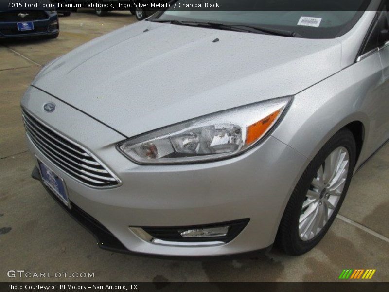 Ingot Silver Metallic / Charcoal Black 2015 Ford Focus Titanium Hatchback